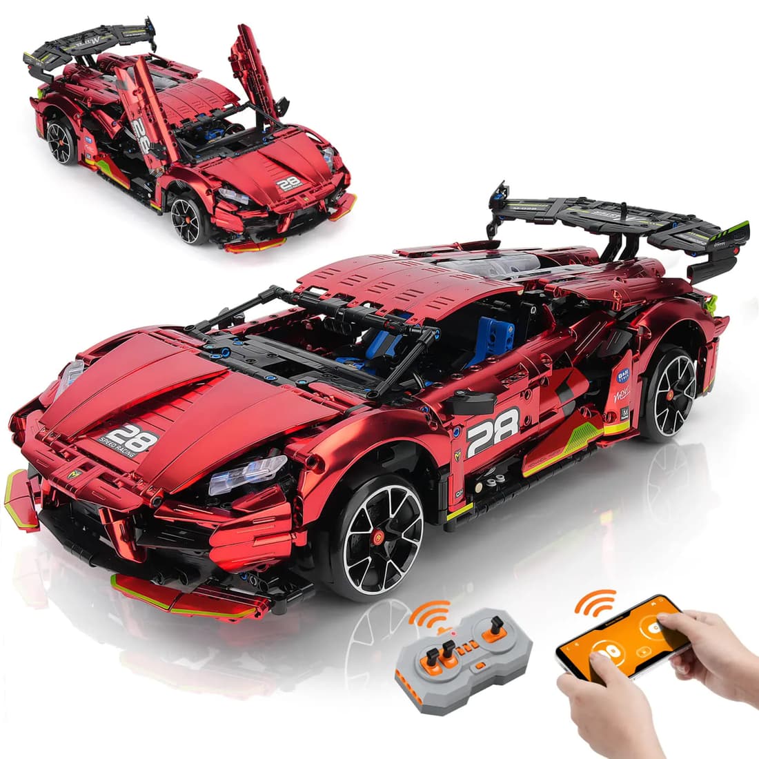 Red Racing Car Building Set Amazon visual project image