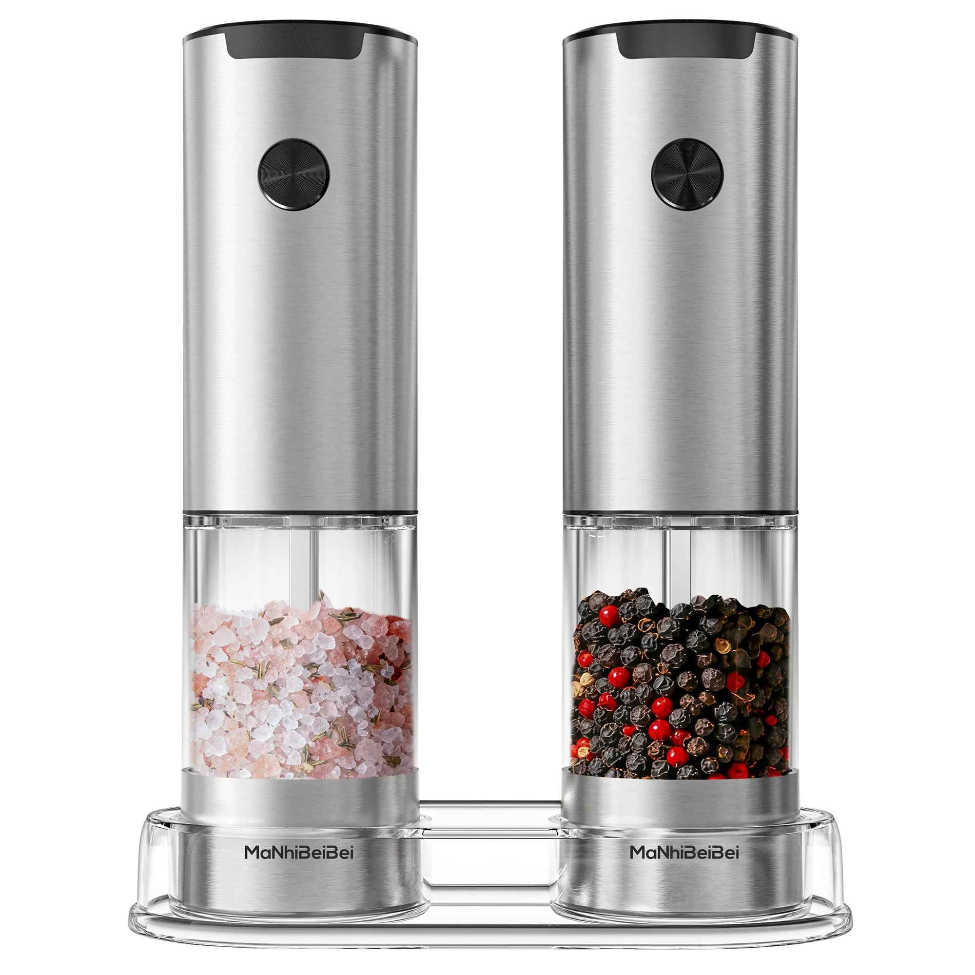 MaNhiBeiBei electric salt and pepper grinder set white-background hero