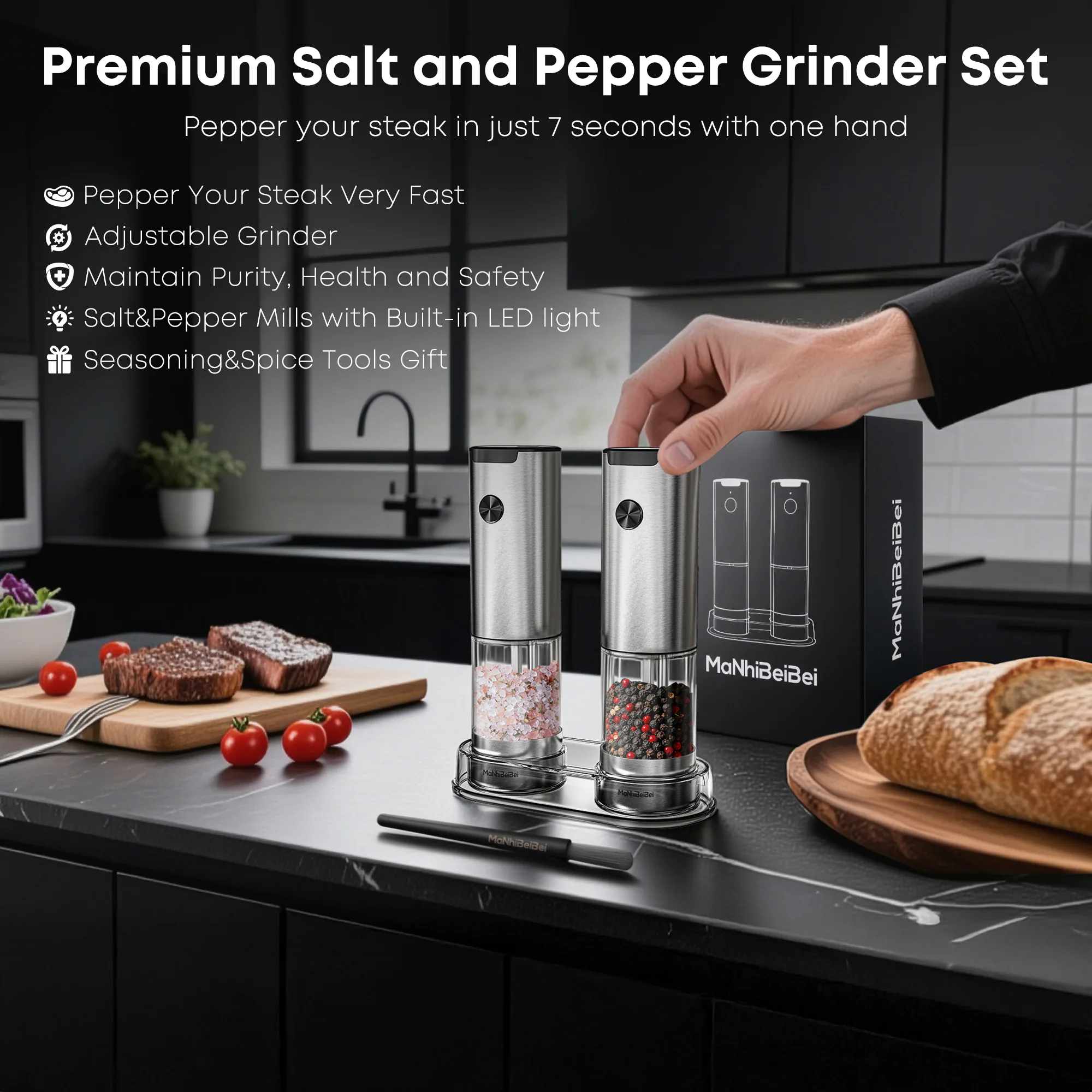 MaNhiBeiBei grinder set overview and packaging